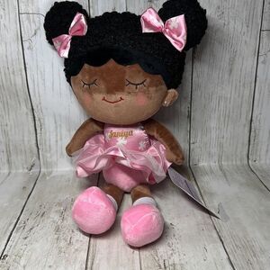 iFroDoll Afrostyle African American Janiya doll Plush‎ You 14” NEW Pink Tutu